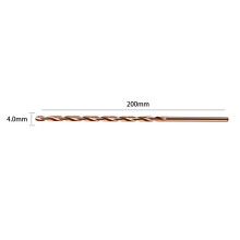 Cobalt Enhanced HSS M35 Extended Length Drill Bit at 200mm Perfectly Crafted for Challenging Materials like Stainless Steel
