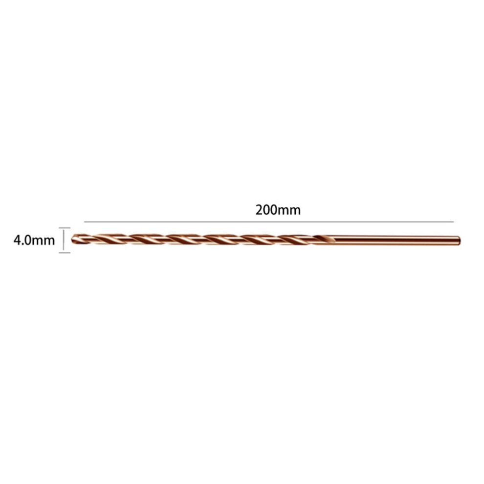 Cobalt Enhanced Hss M35 Extended Length Drill Bit At 200Mm Perfectly Crafted For Challenging Materials Like Stainless Steel 9065194312507
