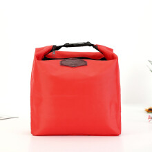 Petit sac isotherme à fermeture éclair, 21 x 7,5 x 25 cm, rouge – Glacière réutilisable pour aliments/boissons, travail et pique-niques