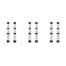 6Pièces Télescope Main Argenté Plastique Pour Et