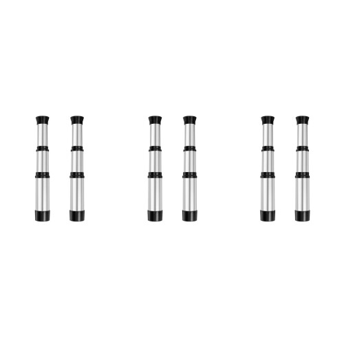 6Pièces Télescope Main Argenté Plastique Pour Et