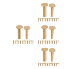 28Pairs Golden Copper Rivets for Handle Replacement DIY Hardware