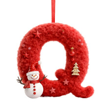 Ensemble de décorations de Noël en forme de lettre (AZ) - Décorations à suspendre personnalisées à faire soi-même | Accents personnalisables