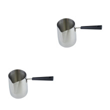 2St Melkkannen Voor Koffie Rvs Met Smeuïge Latte Art Uitloop
