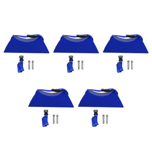 5Sets Lightweight Cylinder Wall Bracket for Stable Lab Use
