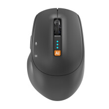 KI-Sprachmaus, wiederaufladbare, kabellose und geräuschlose Bluetooth-Maus mit Übersetzungs- und Tippfunktion, praktisches Bürowerkzeug