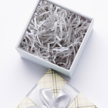 White Crinkle Cut Paper Shred Filler (0.22lb/Pack) for Gift Boxes, Baskets & Wrapping – Compatible with Gift Packaging
