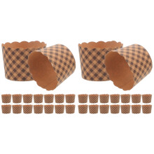 100Pièces Caissettes Pâtissières En Papier Kraft Couleur Marron Clair