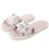 Pantofole unisex da interno in cotone e lino con punta aperta 2