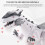 White Walking T-Rex Toy with Sounds Lights and Movement 8