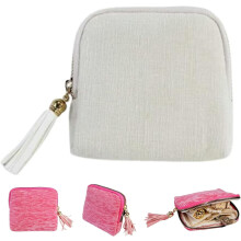 Velvet Jewelry Organizer Bag with 5 Pockets 5.1x4.7in