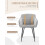 (Light Grey, Set of 2) GOEURVANT Dining Chairs 10
