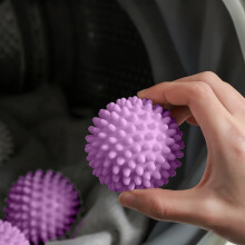 Reusable Silicone Washer-Dryer Balls (2-Pack), Softens Clothes, Reduces Wrinkles & Static, Eco-Friendly, Compatible with All Machines