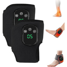 Foot Massager for Neuropathy Pain Relief, 3-Speed Vibration + 5 Heat Settings, Portable Rechargeable, Touch Screen, Improves Circulation