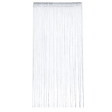 Rideaux à perles suspendus, panneaux de rideaux à fils, moustiquaire de porte, séparateur de pièce (2 pièces)