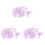 6000Pièces Confettis Rose Table Forme Pentagramme Séquins Pour 1
