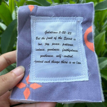 Handmade Pocket Prayer Quilt with Wooden Cross Inside – Colorful Symbolic Gift for Yourself, Friend or Family
