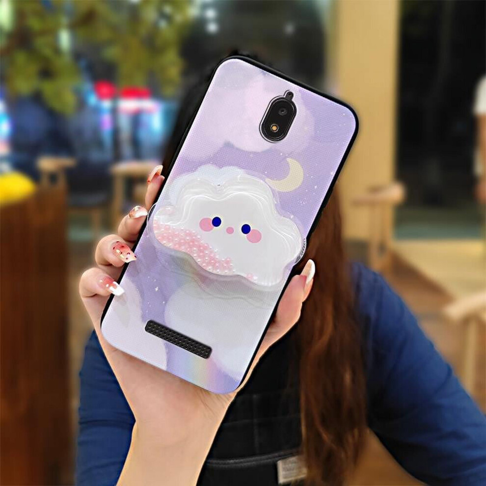 Blu View2/B130dl Phone Case Â Kickstand, Tpu, Lens Protection, Anti-Knock, Quicksand Design, Dirt-Resistant, Soft Cartoon Skin 9027700574366