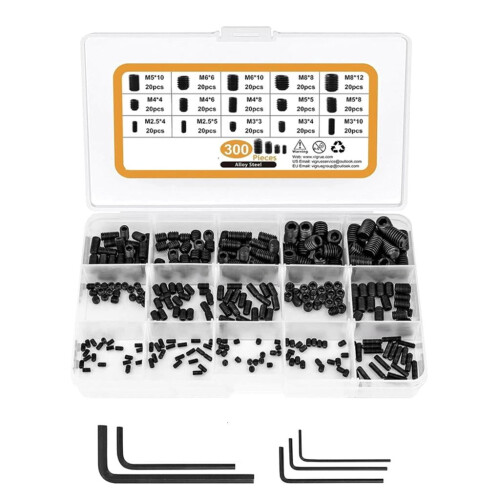 Allen Head Socket Screw Assortment2.5–8mm Cup-Point300