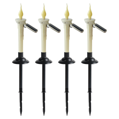 Solar LED Candle Lights Outdoor 4 Pack