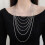 Twist Chain Necklace Silver Thin Metal Choker 1