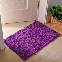 Tapis de porte chenille en liquidation de saison (40 x 60 cm), tapis de salle de bain antidérapant, tapis de sol imprimé, tapis de sol absorbant