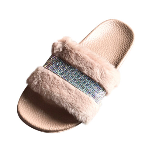 Γυναικεία σανδάλια Slip On Slide, Γυναικεία παντόφλες με ένα πεντάλ, ανοιχτά δάχτυλα,