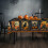 Τραπεζομάντηλο με θέμα το Halloween – Γοτθική διακόσμηση με μαύρες γάτες, κολοκύθες, 3