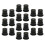 Rubber Motorcycle Windshield Nuts M6 20 Pack 3