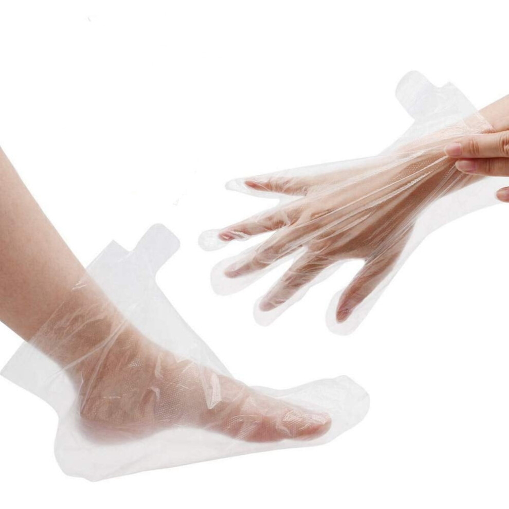 200Pcs Paraffin Wax Liners for Feet & Hands â Plastic Mitts & Socks, Larger & Thicker, Compatible with Paraffin Baths