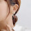 Pearl Drop Earrings with Bow Design for Women 4