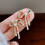 Pearl Drop Earrings with Bow Design for Women 6