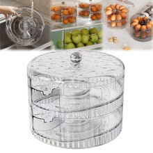 Uioepy Egg Storage Box with Auto-Rolling & Transparent Double-Layer Design | Compatible with Refrigerators | Space-Saving