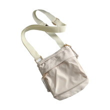 Malá retro nylonová crossbody kabelka s nastaviteľným popruhom, tašky cez rameno, ležérna kabelka na cestovanie a voľný čas
