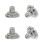 Ear Backs for Heavy Earrings Silver 4 Pieces 1