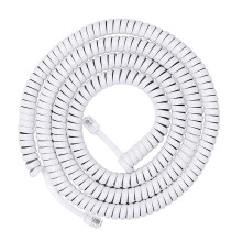 RJ9 RJ11 4P4C Telephone Handset Cord Coiled Fix Landline Phone Wire For Clear Calls And Durability 200cm 300cm