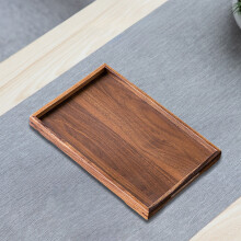 Plateau à thé en bois 38 x 28 cm | Rangement pour tasses à infusion sèche | Plateau de service et à bonbons multifonctionnel | Décoration