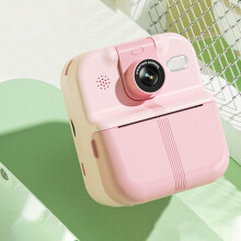 Instant Print Camera with 2.4 Inch IPS Screen, 180 Rotating Lens, 24MP HD Recording, Portable Thermal Printer for Fun Activities