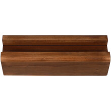 Full Length Mirror Wooden Stand Walnut Color 1 Piece
