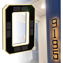 Solar LED House Numbers and Letters 9 Inch IP65 Waterproof