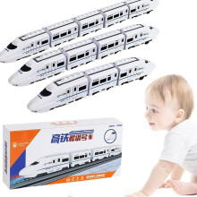 Smart Chain Train Toy with Lights & Sounds – Electric High-Speed Railway Simulation, Subway Locomotive Toy, Fun Learning Game for Kids