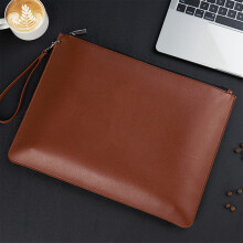 Leather Document Folder Brown