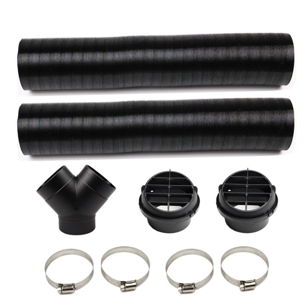 75Mm Heater Pipe Ducting, Heater Air Duct Hose, Car Heater Duct Warm Air Outlet Vent Y-Shaped Hose Clips 9085618441545
