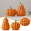 Halloween pumpkin decor orange ceramic figurine 1 piece 1