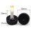 RAINB Adjustable Height Foot, Plastic Base, 10 Pack Screw In 6