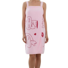 Polyester Fiber Printed Bathrobe for Women: Versatile, Anti-Exposure, Quick-Drying for Bathing, Swimming, and Travel