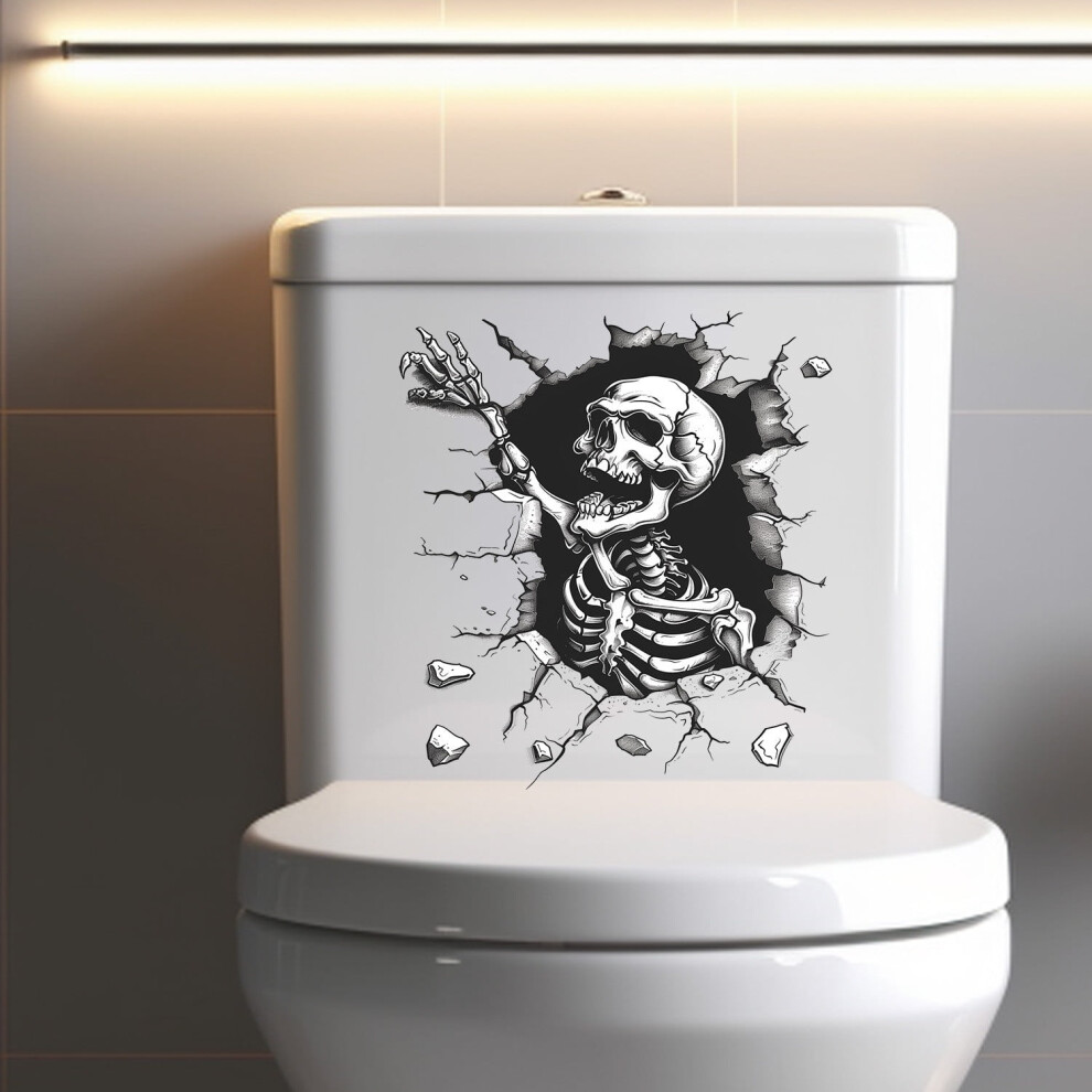 Halloween Skull Wall Stickers Removable PVC 12 pcs