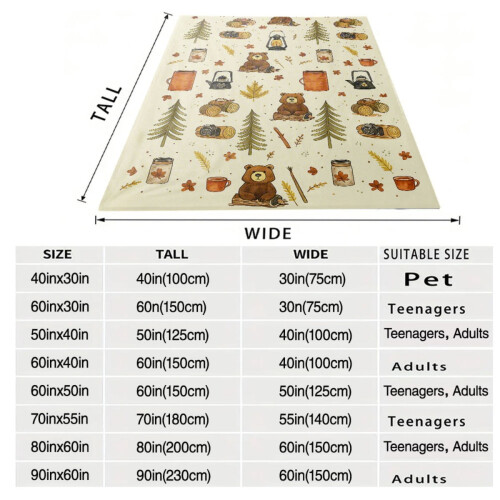 Κουβέρτα Fleece Queen Size – Βελούδινη σχεδίαση πεύκου, Πλένεται στο πλυντήριο, Συμβατή 2