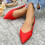 Willtoo Damenmode, einfarbige, spitze Freizeitschuhe, flache Schnürschuhe 6