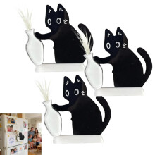 Cat Whisker Holder Vase Set Magnet Acrylic 3 Pcs